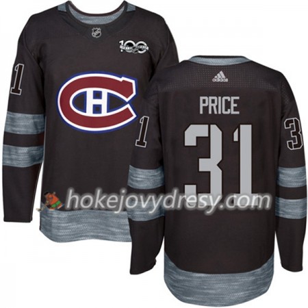 Pánské Hokejový Dres Montreal Canadiens Carey Price 31 1917-2017 100th Anniversary Adidas Černá Authentic